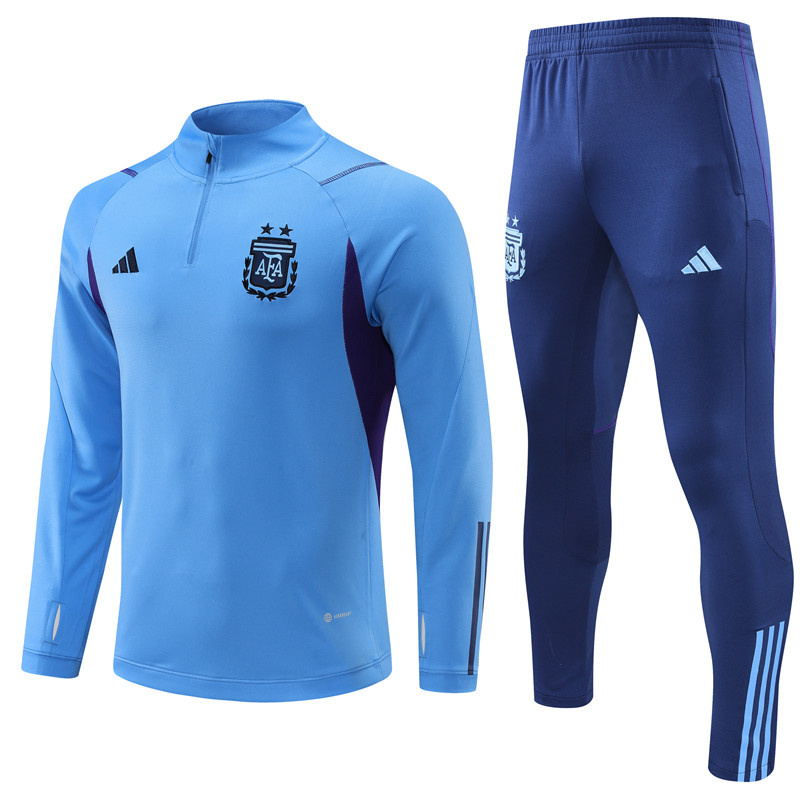 AAA Quality Argentina 22/23 Tracksuit - Sky Blue